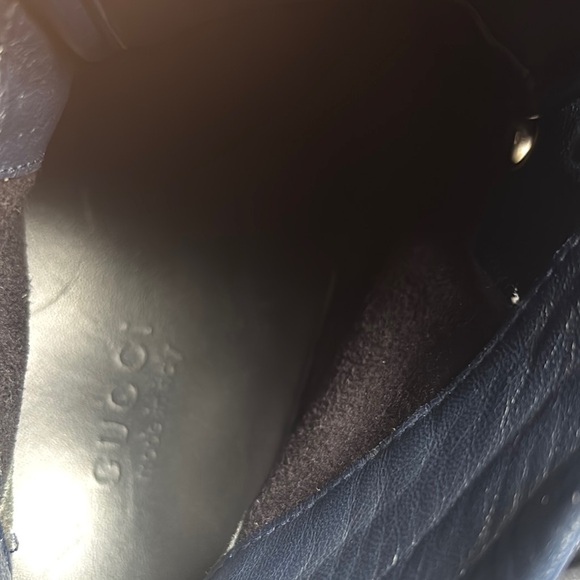 Gucci Men's Navy High-Top Sneakers - Picture 15 of 16